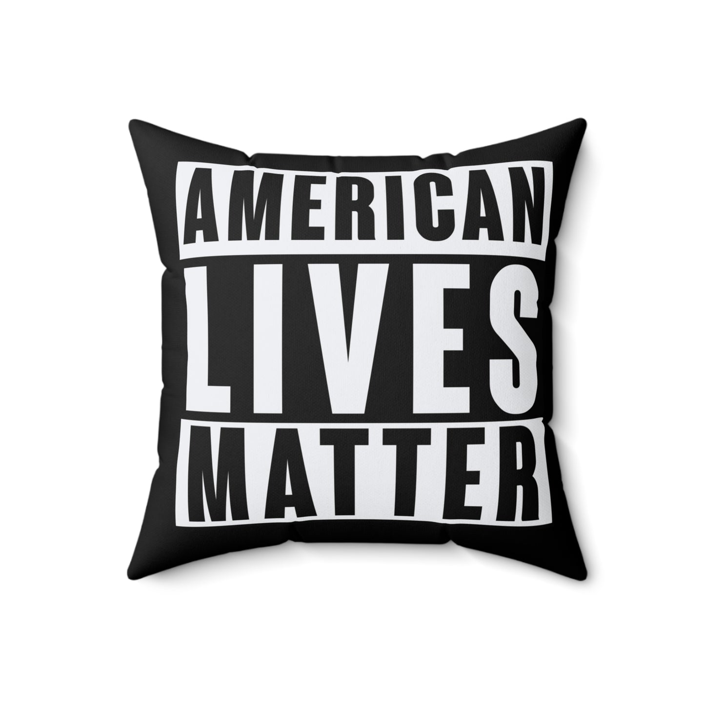 American Lives Matter Black Pillow