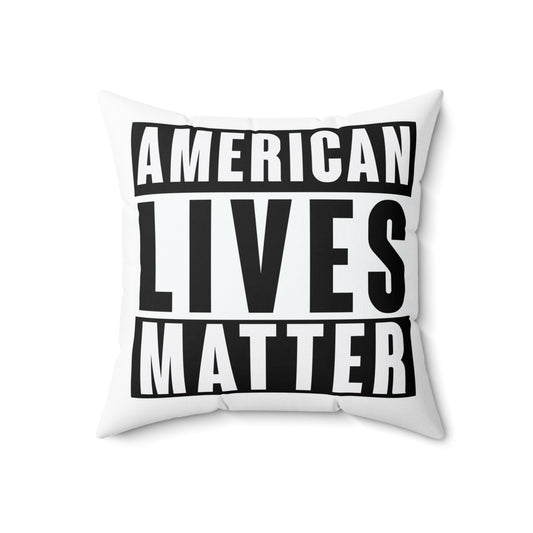 American Lives Matter White Pillow
