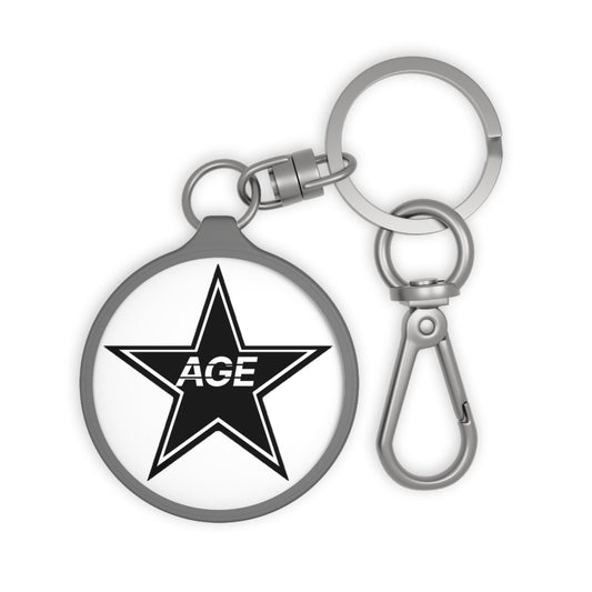 AGE Logo Black Print Key Ring